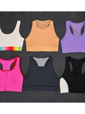 Fabletics Sports Bra Lot of 6 Womens Activewear Bundle Racerback Gym XS